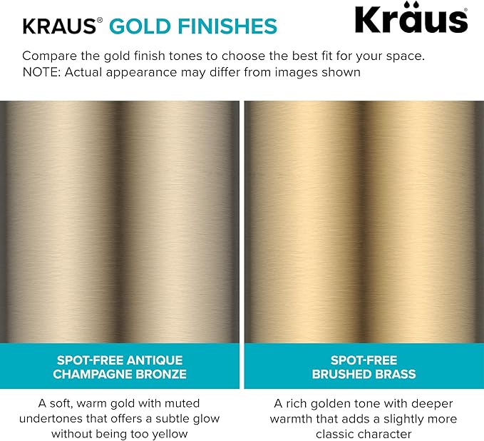 KRAUS Oletto Touchless Sensor Bridge Kitchen Faucet with Pull-Down Sprayhead in Spot-Free Antique Champagne Bronze, KSF-3122SFACB