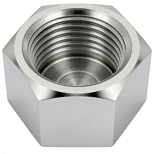Stainless Steel 304 Hex End Cap 3/4" NPT Female Pipe Fitting 2pcs