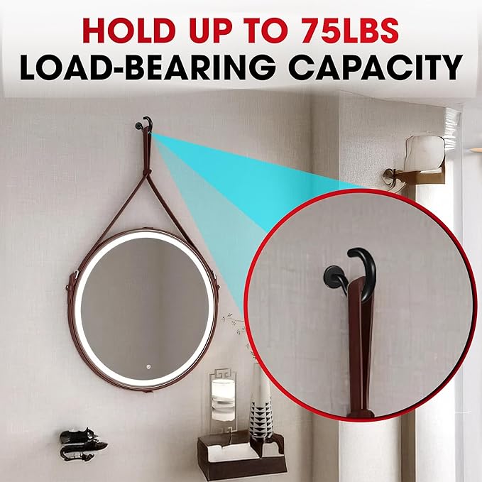 [Upgraded] 25 PCS Screw Hooks with Self-Drilling Drywall Anchors, Plastic Expansion Tubes Included, Heavy Duty Eye Hook, Screw in Hook for Hanging Plants, String Lights, Cup, Key