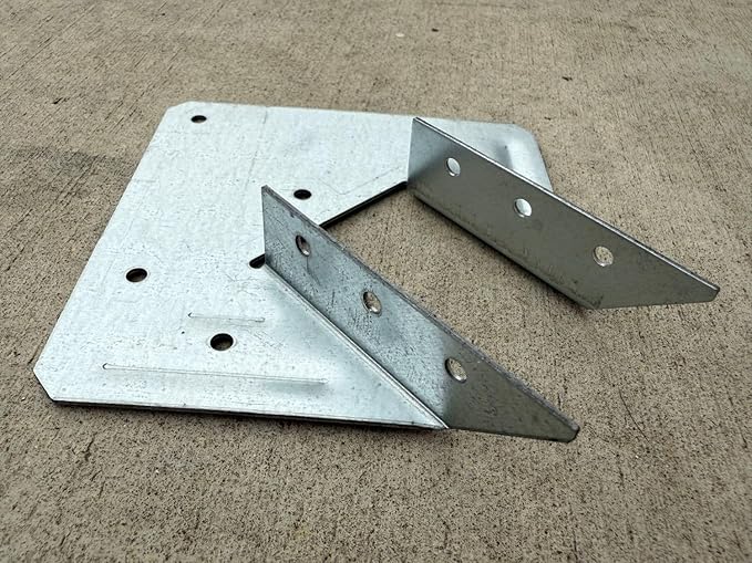 Sandbaggy U-Shaped Hurricane Tie - Hot Dipped Galvanized, 18 Gauge - Structural Wood Framing Connectors for Rafters, Trusses, Deck Joists (U-Shaped, 200, Count)