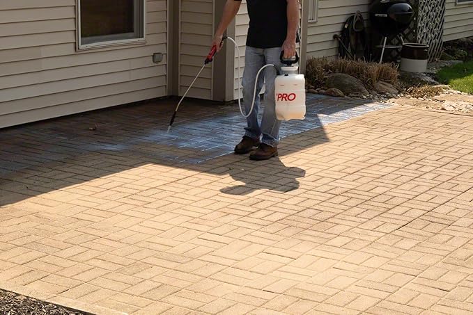 Patio Paver Sealer - Low Gloss, Water-Based, Clear Sealant for Stone - 1 Gallon