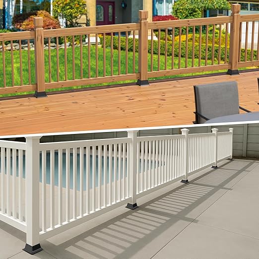 4x4 Post Base 5Pcs,Heavy Duty 4x4 Post Bracket Fit 3.5"x3.5" Standard Lumber, Steel Deck Post Base for Deck Porch Handrail Railing Support with Screws