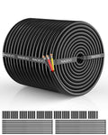 NAOEVO 12 Gauge Wire 3 Conductor Electrical Wire, 12 AWG Stranded PVC Cord, 12V Low Voltage/Tinned Copper/Flexible Cable for Automotive Wiring, Lamp Cord, Marine Cable (200FT)