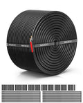 NAOEVO 20 Gauge Wire 2 Conductor Electrical Wire, 20 AWG Stranded PVC Cord, 12V Low Voltage/Tinned Copper/Flexible Cable for Automotive Wiring, Lamp Cord, Marine Cable (100FT)