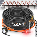 50FT Heat Tape for Water Pipes, -40°F Deicing Cable,Pipe Heating Cables for Roof,Gutter，Farm，Freeze Protetion Heat Trace Cable, Heated Water Hose,Plumbing Fixtures,120V 5W/FT