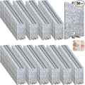 50 Pack Safety Nail Plates for Wood Studs, 2.5 x 1.5 Inch Cable Wire Protector, Metal Anti-Nail Protection with Sharp Pointed Prongs for Plumbing & Wiring Protection(Snowflake Silver)