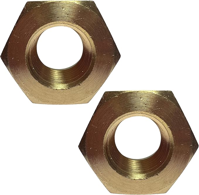 2pcs 3/4" NPT Male x 3/8" NPT Female Brass Reducer Hex Bushing Threaded Fitting Adapter by CX WONDERLAND