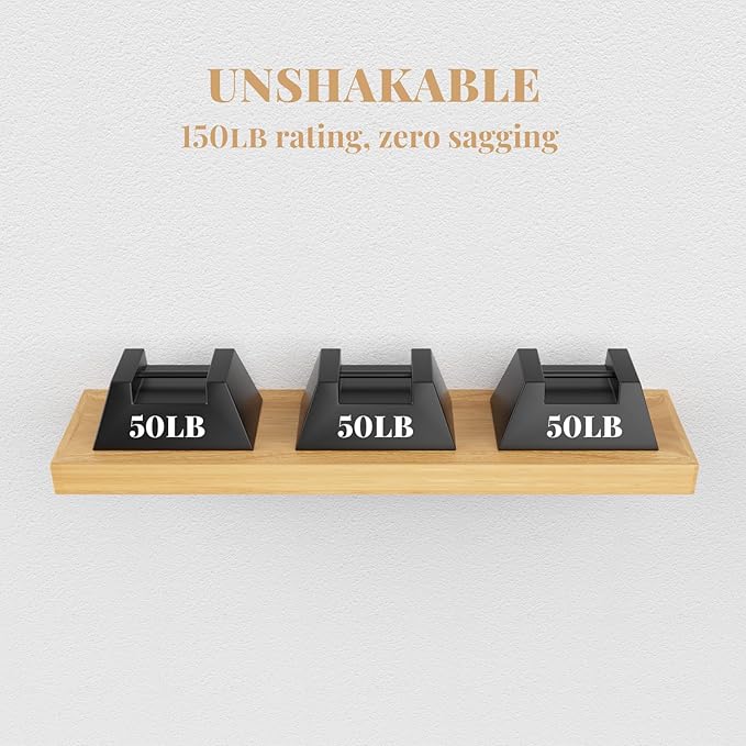 Floating Shelf Bracket Heavy Duty Shelving Brackets,Decorative Floating Shelf Hardware Black,Hidden Metal Shelf Support Bracket(22X6X1.2-Starter Jig)