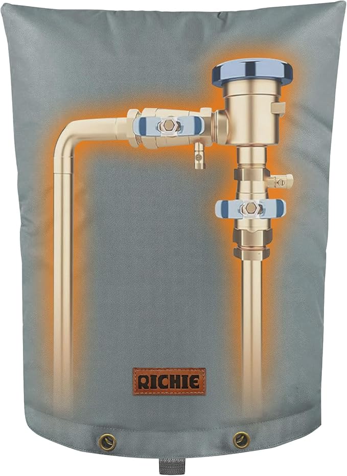 Backflow Preventer Cover (5°F) Heavy-Duty 5-Layer Insulated Enclosure, Freeze & All-Weather Protection for Outdoor Pipe, Irrigation Sprinkler Valve, Well Water Pump & PVB, 20" Wx20 H Grey