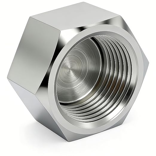 Stainless Steel 304 Hex End Cap 3/4" NPT Female Pipe Fitting 2pcs