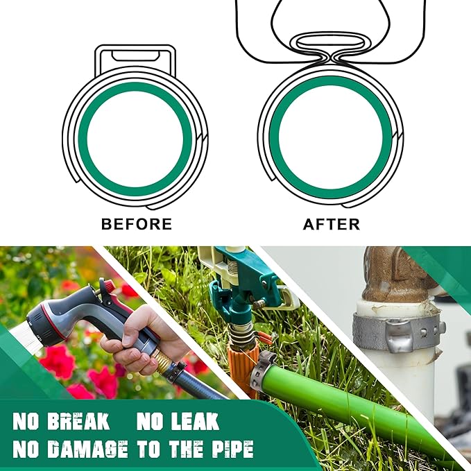 130 Pack 3/4 Inch Pex Clamps,304 Stainless Steel Pex Cinch Clamps Stepless Pex Crimp Rings PEX fittings Pinch Clamps,Single Ear Hose Clamps for Pex Tubing Pipe