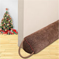 Triangle Under Door Draft Stopper Noise Blocker 36 Inches for Door Bottom Air Seal Insulation and Soundproof, Heavy Duty Weather Guard Snake Stripping, Brown