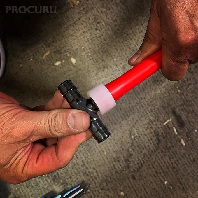 [100-Pack] PROCURU 3/4-Inch Tee, Expansion PEX-A F1960 Plumbing Fitting, Certified Safe