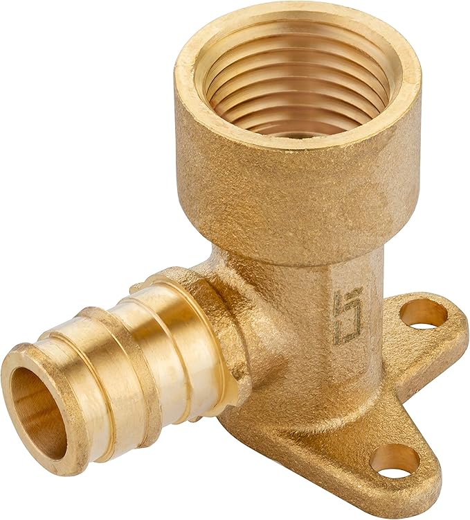 (Pack of 2) EFIELD Pex A Expansion Fitting 1/2"x 1/2" Female NPT Drop-ear Elbow, ASTM F1960,(PEX1960116-2PCS)