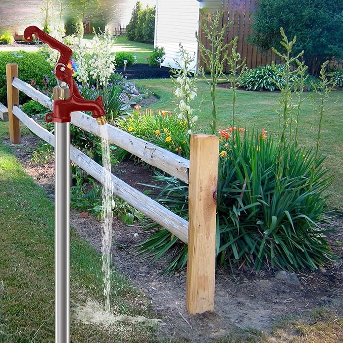 Frost Proof Yard Hydrant Frost Free Outdoor Faucet Freeze Proof Hydrant for Yard Garden Farm Pasture Irrigation,3/4" Water Faucet Pipe Connection,3.25ft Total Length 1' Bury Depth No Lead