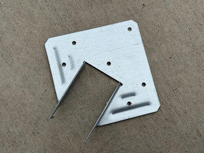 Sandbaggy U-Shaped Hurricane Tie - Hot Dipped Galvanized, 18 Gauge - Structural Wood Framing Connectors for Rafters, Trusses, Deck Joists (U-Shaped, 200, Count)