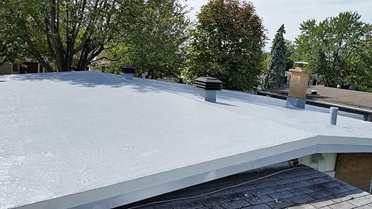 Rexoseal 2000 Waterproofing Roof Sealant - Liquid Rubber Coating System - Metal Roofs, Wood Roofs, Asphalt Shingle Roofs, Rubber Roofs and Rolled Roofs - Gray, 1 Gallon