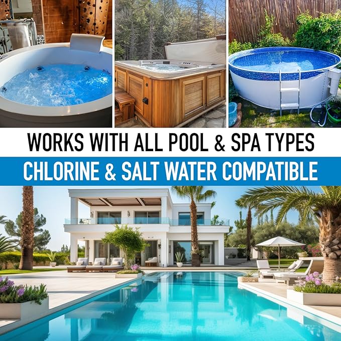 Pool Leak Detection Dye Kit - with 2 Precision Applicators - Made in USA - Superior Long Lasting UV Pool Dye Easily Locates Leaks - for All Pool, Spa, & Hot Tub Types - 8 OZ (Vibrant Blue)