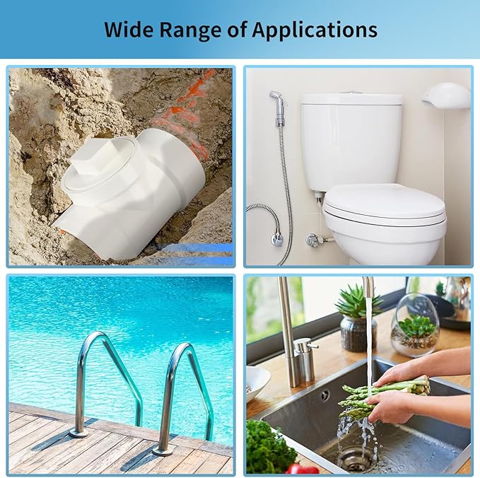 LESSO 3" PVC DWV Cleanout Tee with Plug Sewer Adapter, 3" Hub x 3" Hub x 3" Cleaning Plug with Female, for Drainage Piping Ventilation and Other System Drain (SCH40 White)