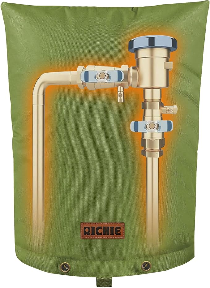 Backflow Preventer Cover (5°F) Heavy-Duty 5-Layer Insulated Enclosure, Freeze & All-Weather Protection for Outdoor Pipe, Irrigation Sprinkler Valve, Well Water Pump & PVB, 16" Wx20 H Green