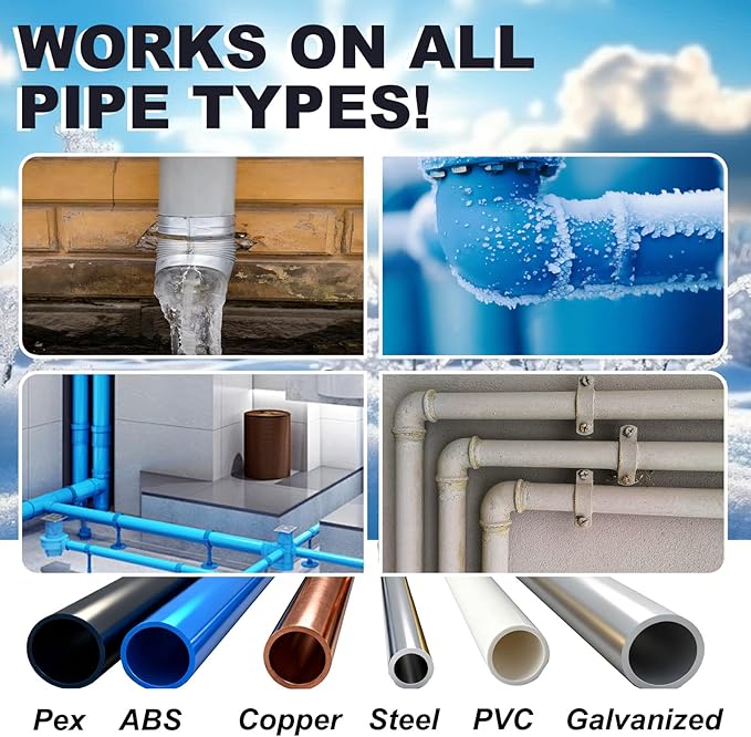 100' HTM Braid Self Regulating Heating Cable Mobile Home Heat Tape Water Pipes Freeze Protection Heat Trace Energy Saving Heat Tape for Water Hose