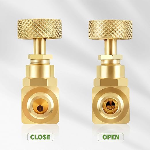 2 Pack Heavy Duty Brass Replacement Control Needle Valve 1/4" Male NPT X 1/4" Male NPT Connection