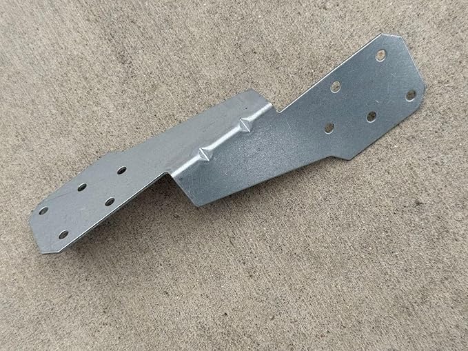 Sandbaggy Single-Sided Hurricane Ties - Hot Dipped Galvanized, 18 Gauge - Structural Wood Framing Connectors for Rafters, Trusses, Deck Joists (Single-Sided, 10, Count)