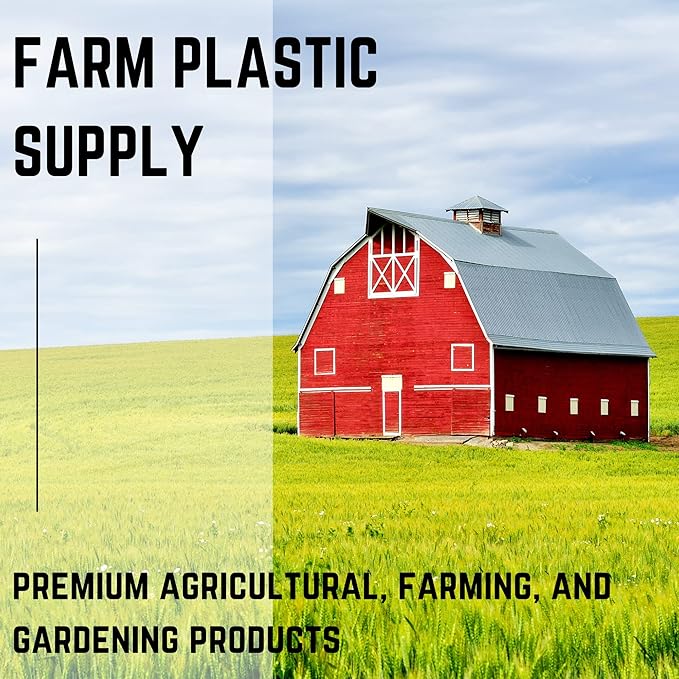 Farm Plastic Supply - Black Plastic Sheeting - 10 mil - (10' x 100') - Black Plastic Tarp, Polyethylene Vapor Barrier Plastic Sheeting, Painters Tarp, Roll of Heavy Duty Plastic