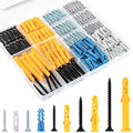 KURUI Wall Anchors Kit for Hanging Wall Art Decor/Picture Frame, Replace Picture Hanging Nails with Dry Wall Anchors, 270Pcs Picture Hangers and Screws Assortment Kit for Drywall Concrete Brick