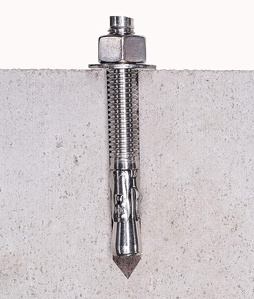 Bolt Dropper 1/2" x 3-3/4" Wedge Anchor (5 Pack), 18-8 (304) Stainless Steel