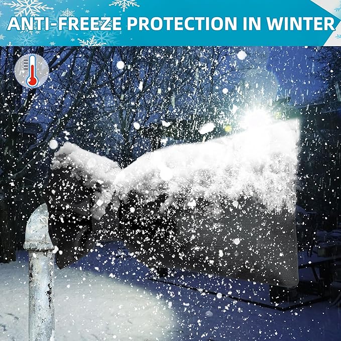 Outdoor Faucet Covers for Winter 8 Pack Freeze Protection,Insulated Anti-Freeze Waterproof Material Reusable Faucet Cover Socks for Various Faucet Spigot,Pipe,Garden Hose Bib