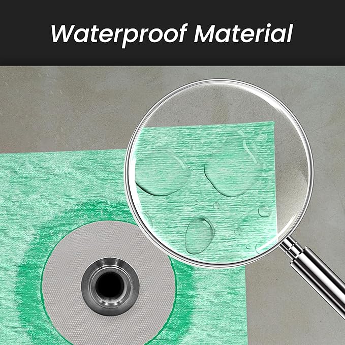 Repa Market 10 Pack 'Hidrotape T' 1-1/8'' to 2-3/4'' Waterproofing Sleeve - Pipe Seal - Pipe Wrap - Waterproofing Material for Shower/Bathroom/Drain Pipes - Fabric Base with Rubber Polymer Guard