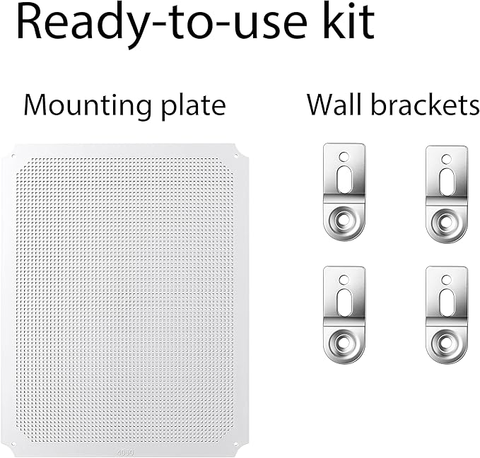 Junction Box, IP67 Waterproof Plastic Enclosure for Electrical Project, Hinged Grey Cover, Includes Mounting Plate and Wall Bracket (Transparent Cover, 20"×16.1"×7.9")