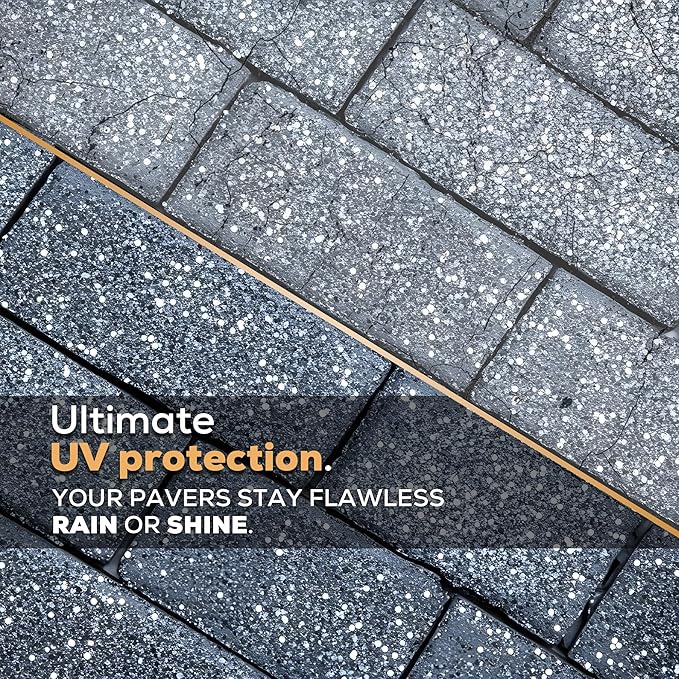 DOMINATOR LG+ Clear Acrylic Sealer 2.5 Gal | Low Gloss Paver Sealer | Wet Look, Color Enhancing | Professional Grade | Concrete Pavers and Decorative Concrete | Fast Dry | Driveway, Patio and More